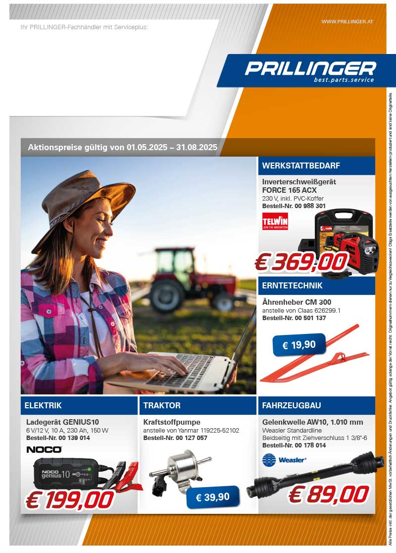 Prillinger Prospekt Sommer 2025