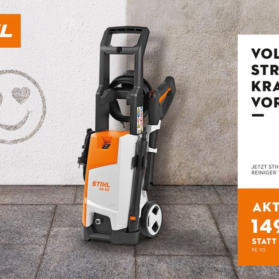 Stihl-Hochdruckreiniger ab 99,00 € inkl. MwSt. Solange Vorrat reicht.