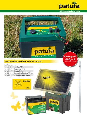Patura-Frühjahrsangebote 2023